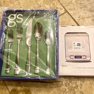 Kitchen Combo- 20 Pc Stainless Steel Cutlery set and Digital Food Kitchen Scale